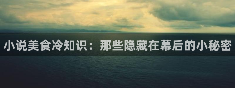 顶点小说23us：小说美食冷知识：那些隐藏在幕后的小秘密